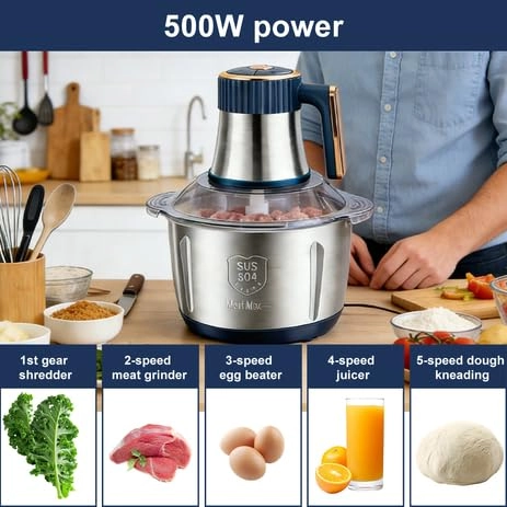 Electric Kitchen Chopper - 5 L