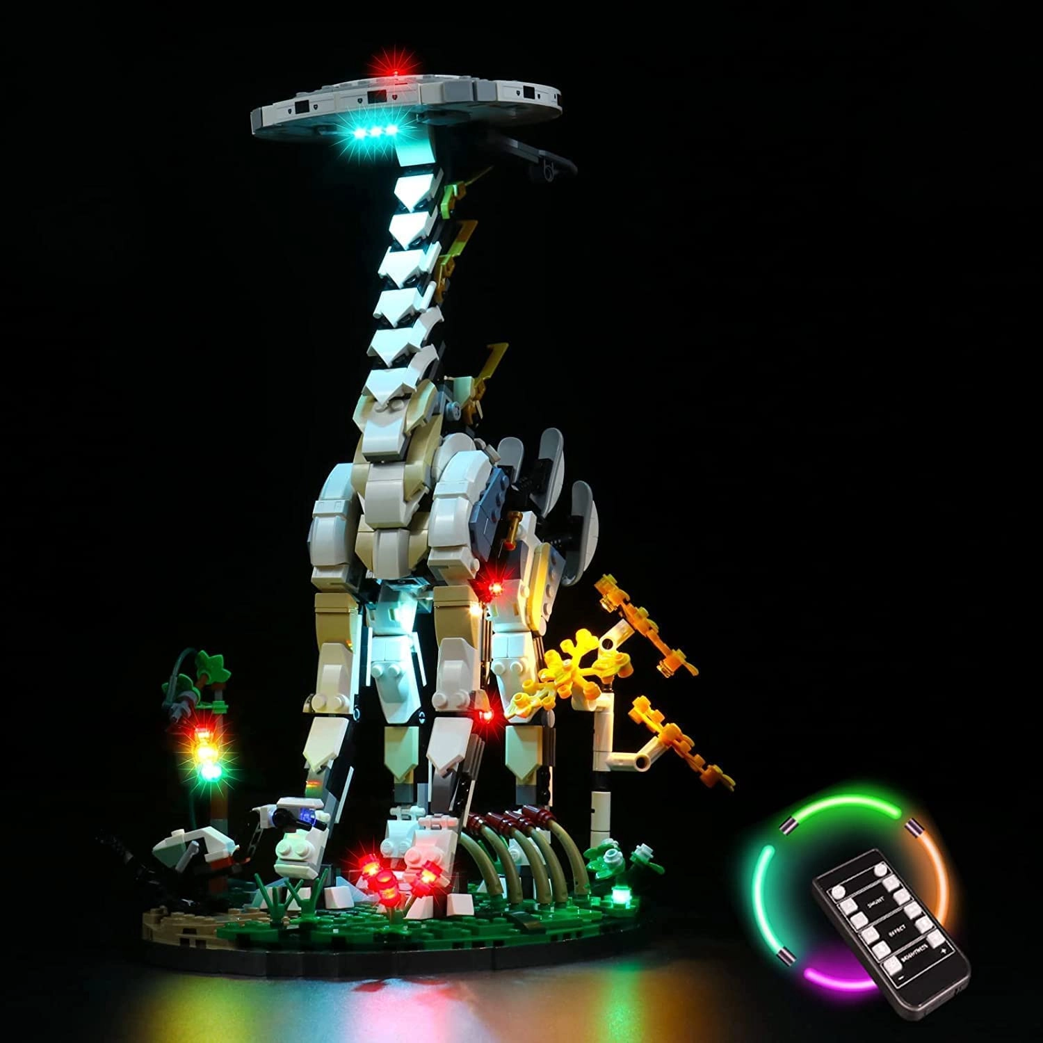 LED Light Set - remote control Compatible with Lego 76989 Tallneck