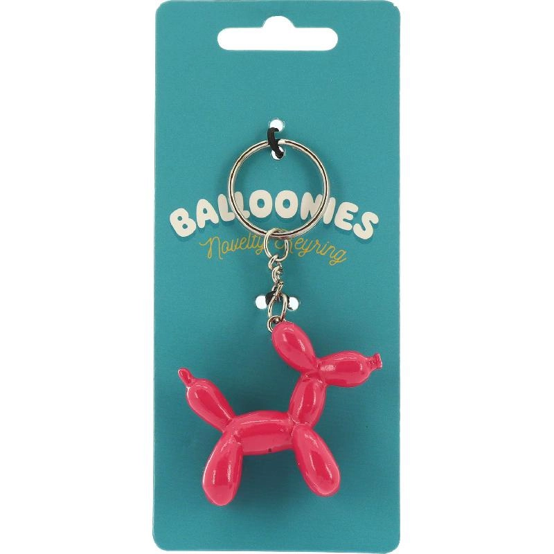 Non Branded Balloon Dog - Keychain Pink Ceramic
