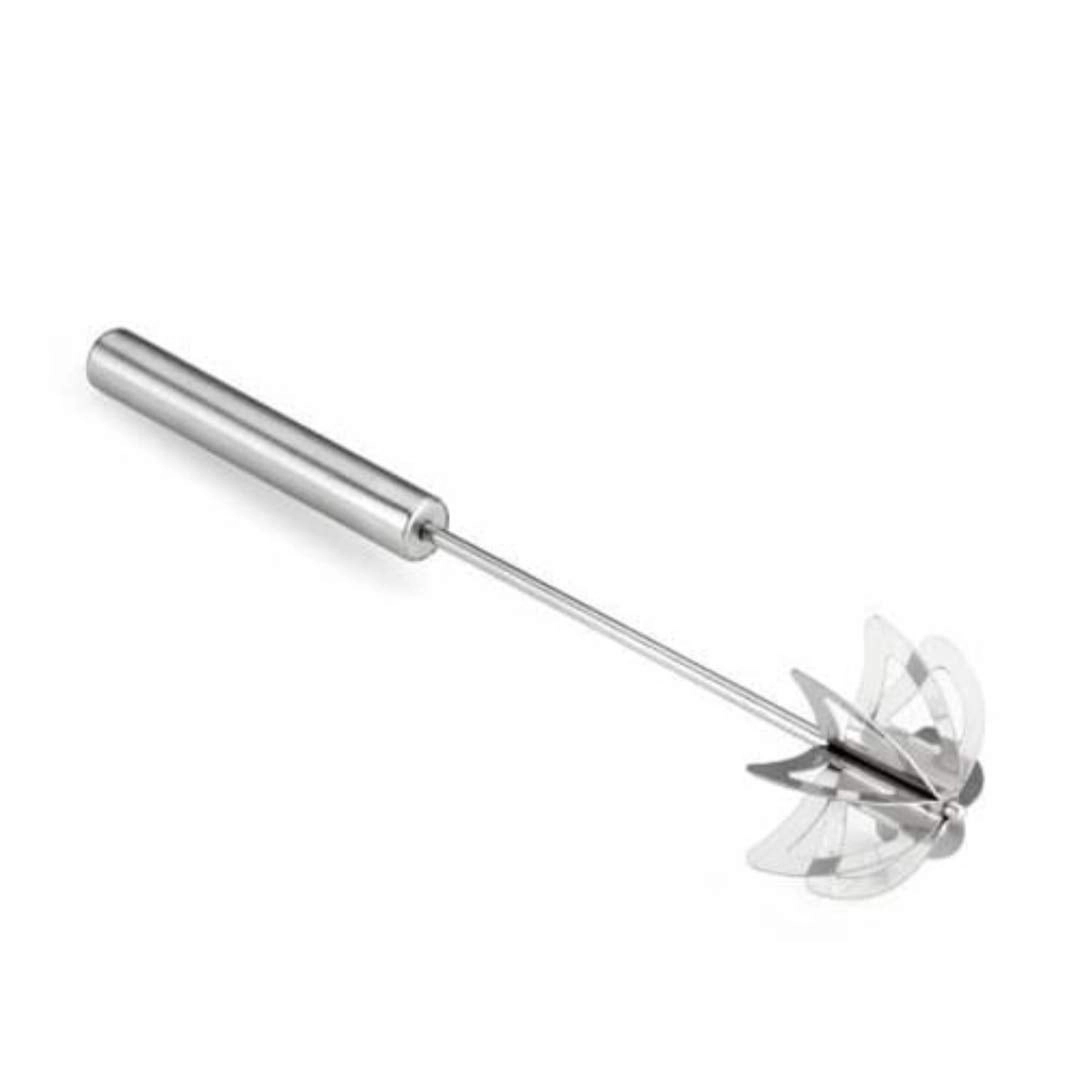 Stainless Steel Spring Mixi Hand Blender - Hand Push Silver