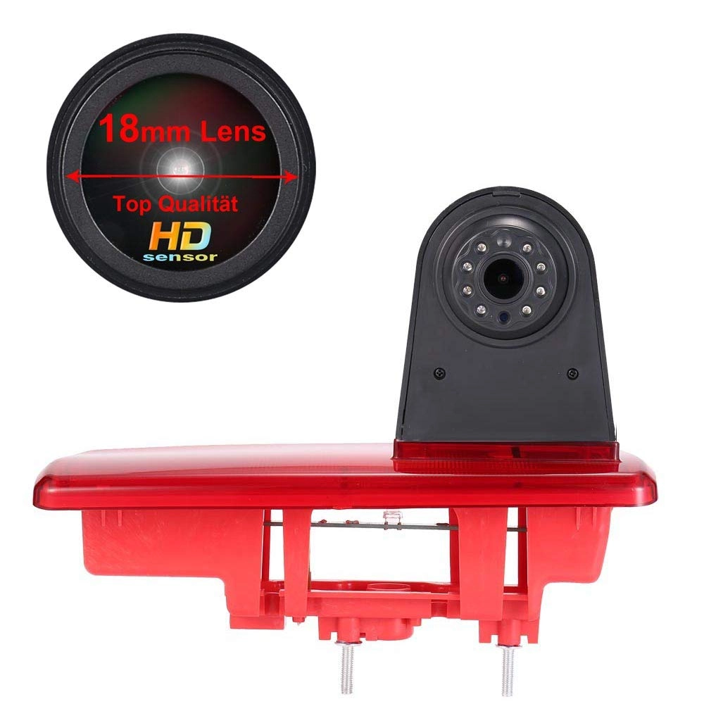Brake Light Reversing Camera + Rear View Mirror Monitor - Night vision 628 x 586 pixels