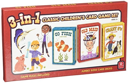 3-in-1 Classic Children's Card Game Set - 3 Years & Above 3 decks
