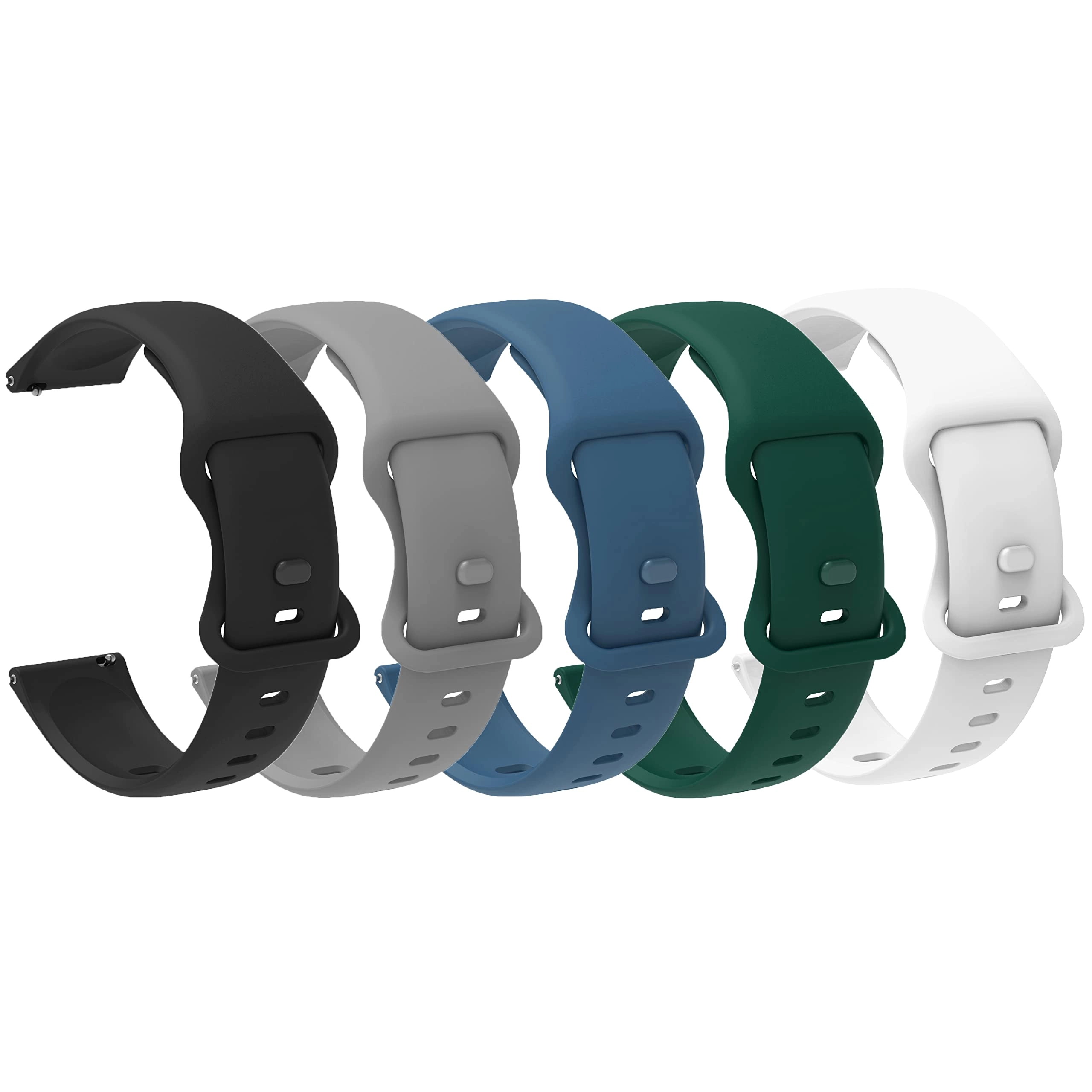 Blueshaweu 5 Pack 22 mm Bracelet for AGPTEK Smartwatch LW11 / SR2 / LW97