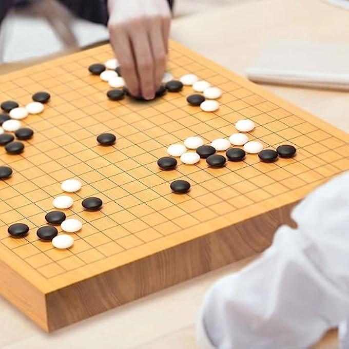Shin Kaya - Reversible 19x19 / 13x13 Double Convex Yunzi Stones Jujube Wood Bowls