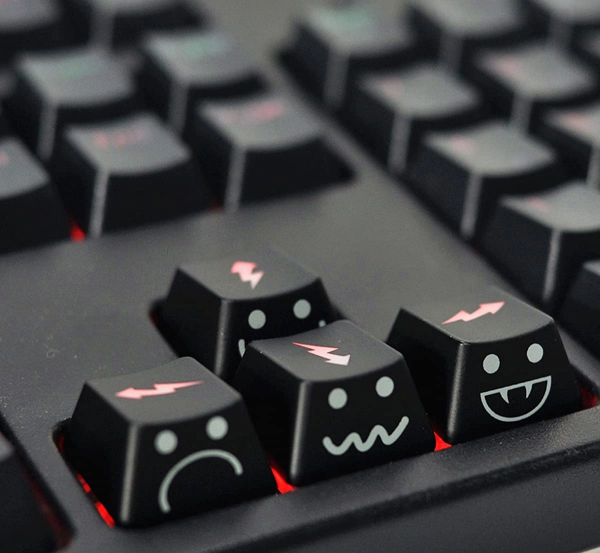 TS Keycap WASD Arrow Keycaps - UV Coating Backlit Double Shot