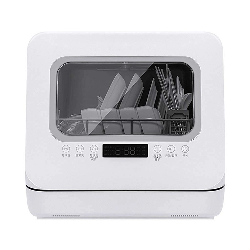 ksamwjf Portable Countertop Dishwasher Built-In - 5 Programs