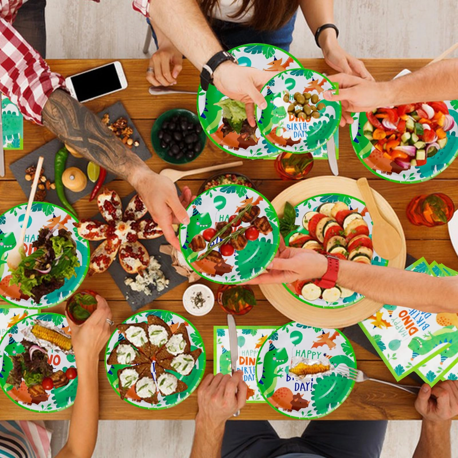Dinosaur Birthday Party Tableware Set - 16pcs Birthday