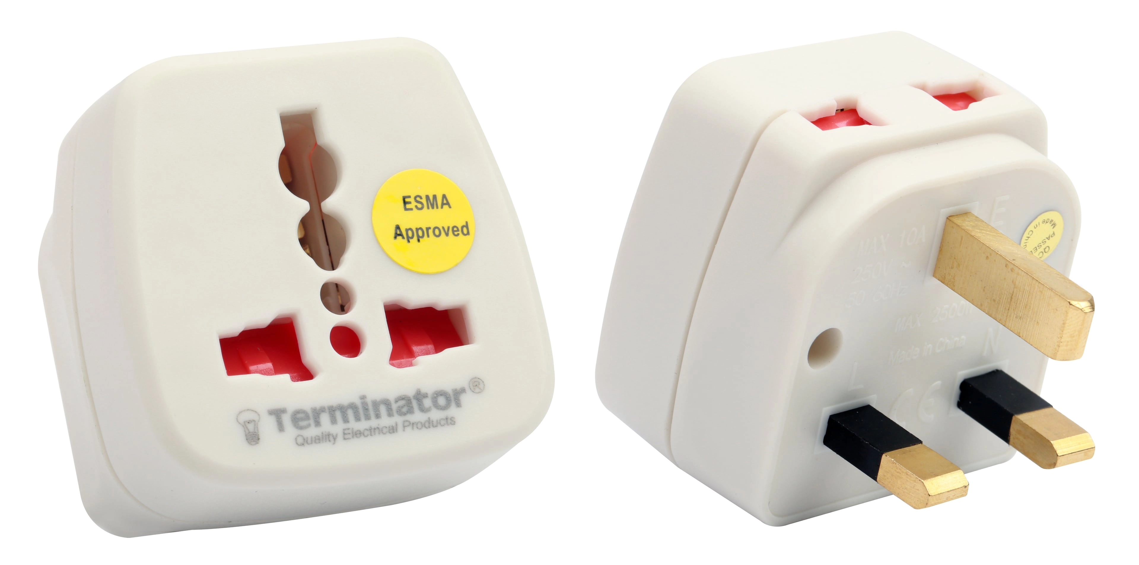 Terminator Universal Travel Adaptor - 2 Pin Socket