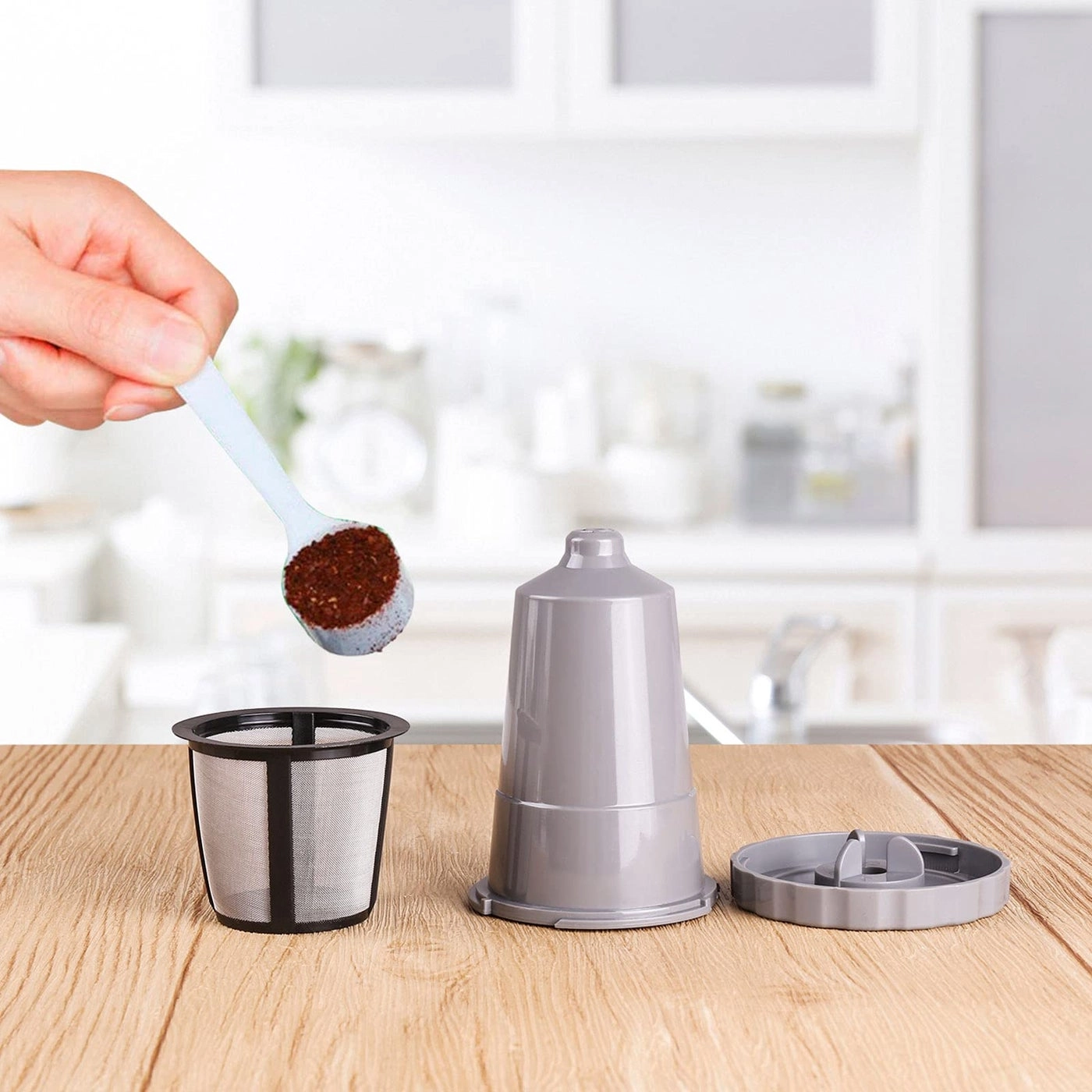 My K-Cup Reusable Coffee Filter - Fits B30 B40 B50 B60 B70 Series Gray 3 Pack