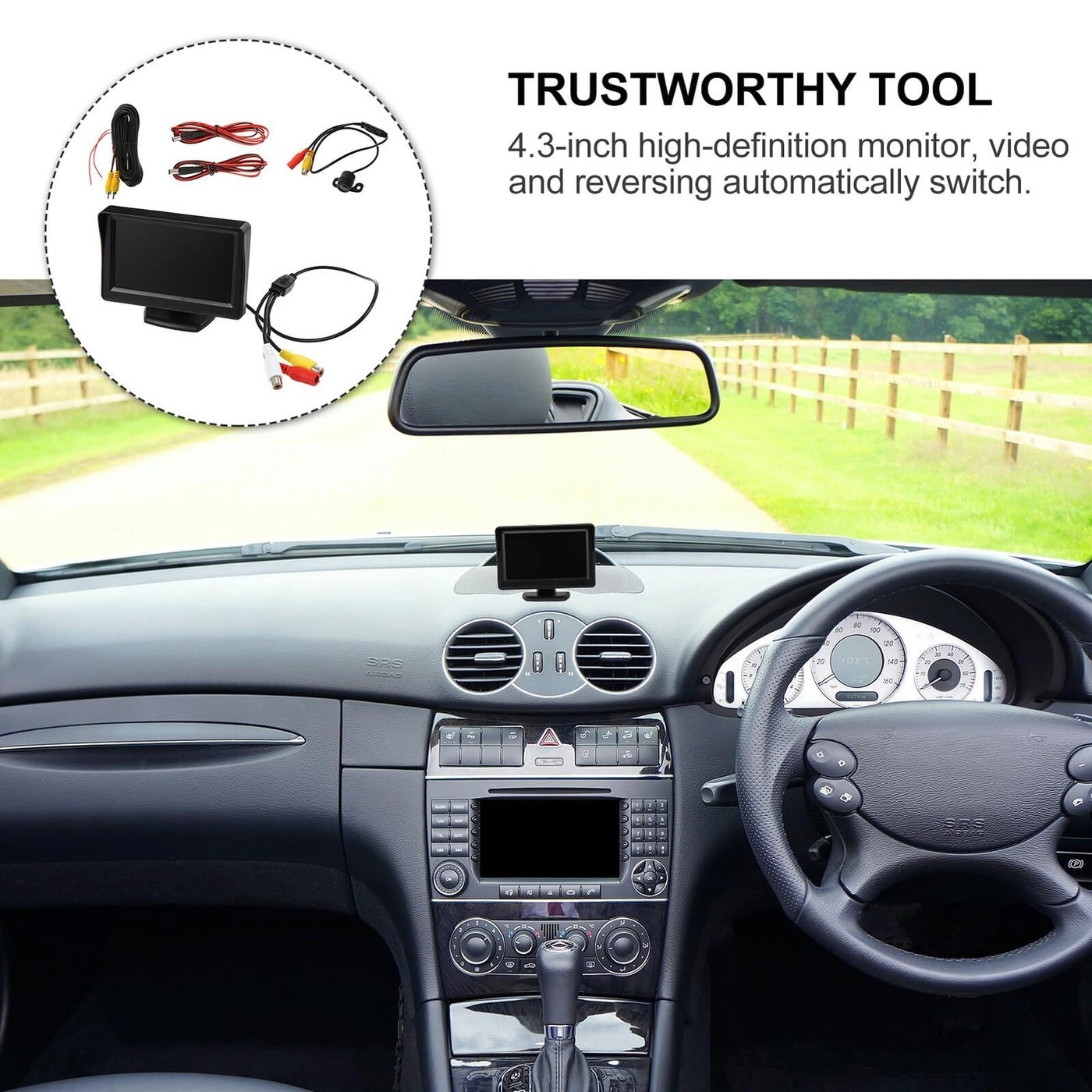 Car Reversing Monitor - HD Backup Camera System Kit