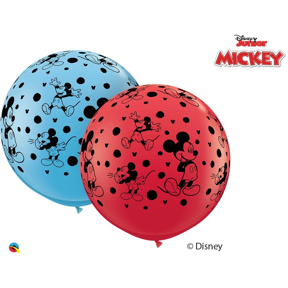 Party Zone Mickey Mouse-A-Rnd Latex Balloon - 02 pcs