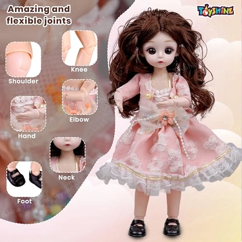 Beautiful Doll - 9 Inch Plastic Wedding Dress Ages 3+