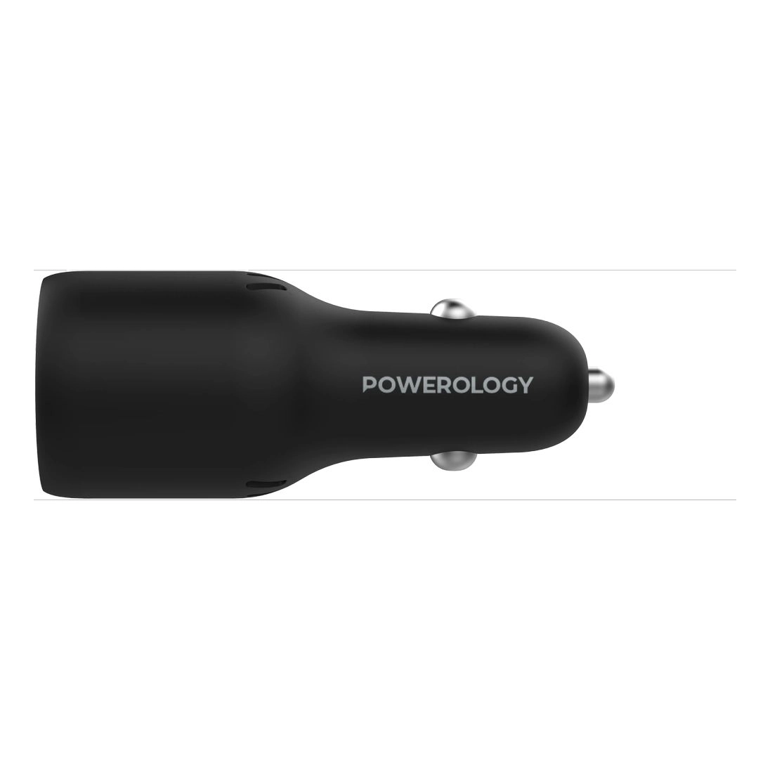 Powerology Car Charger - 65W PD QC3.0 Dual Ports