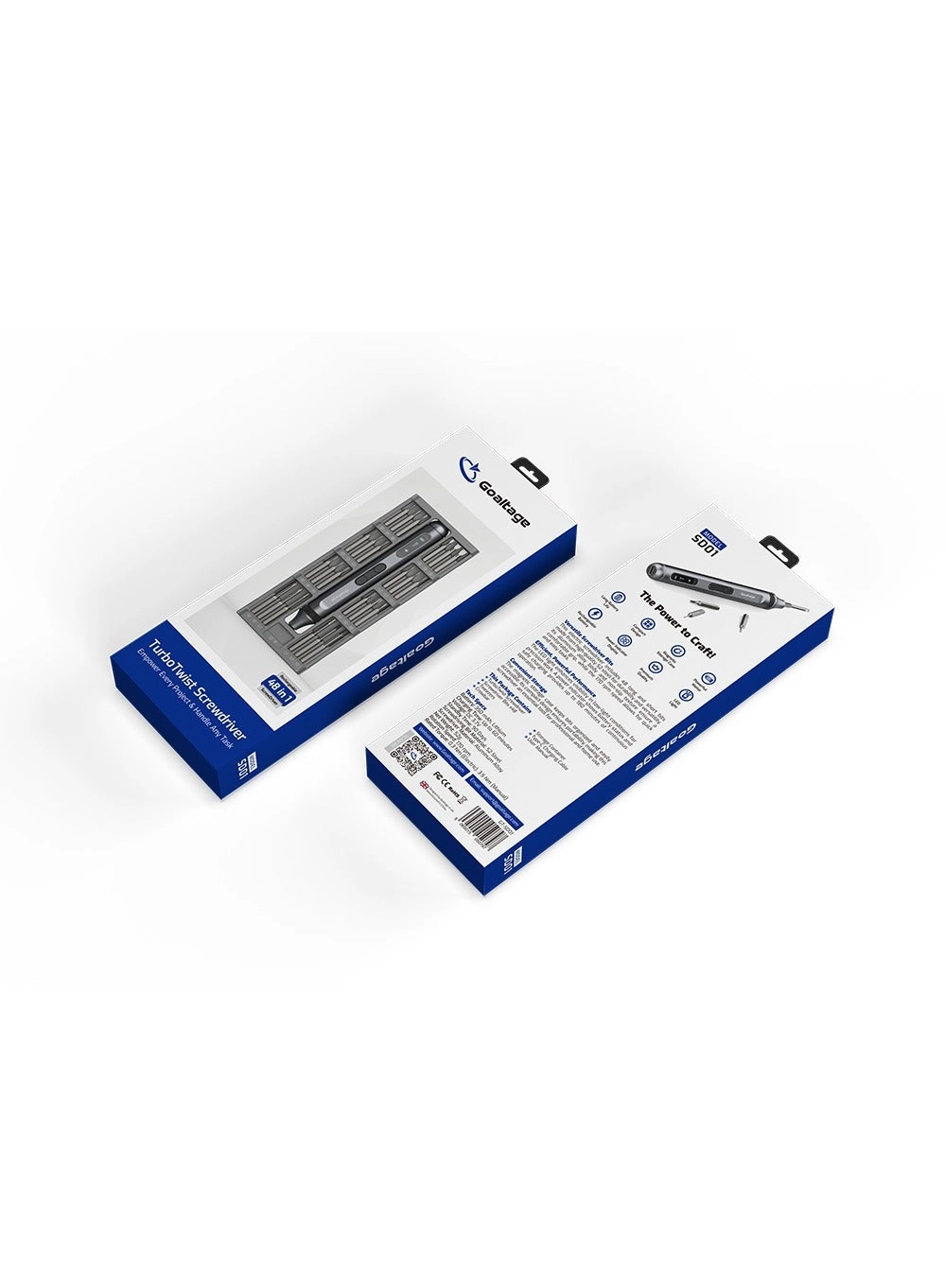 TurboTwist ScrewDriver - 48 bits Cordless Rechargeable Kit