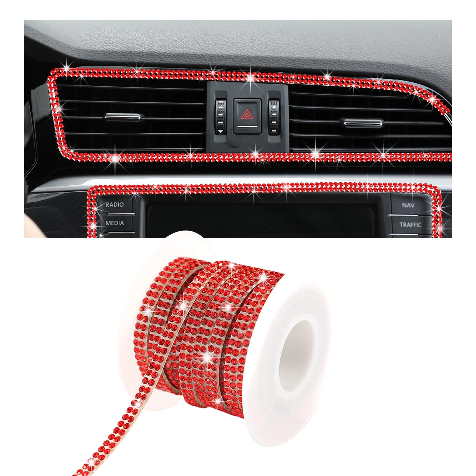 Suvnie Bling Car Trim Self Adhesive
