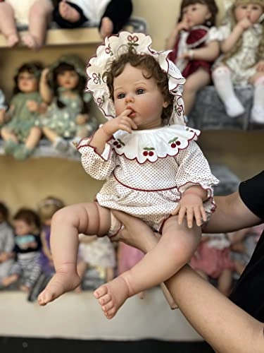 Sue-Sue Reborn Doll - 24 Inch (61 cm) hand-rooted fibre hair Blue Eyes