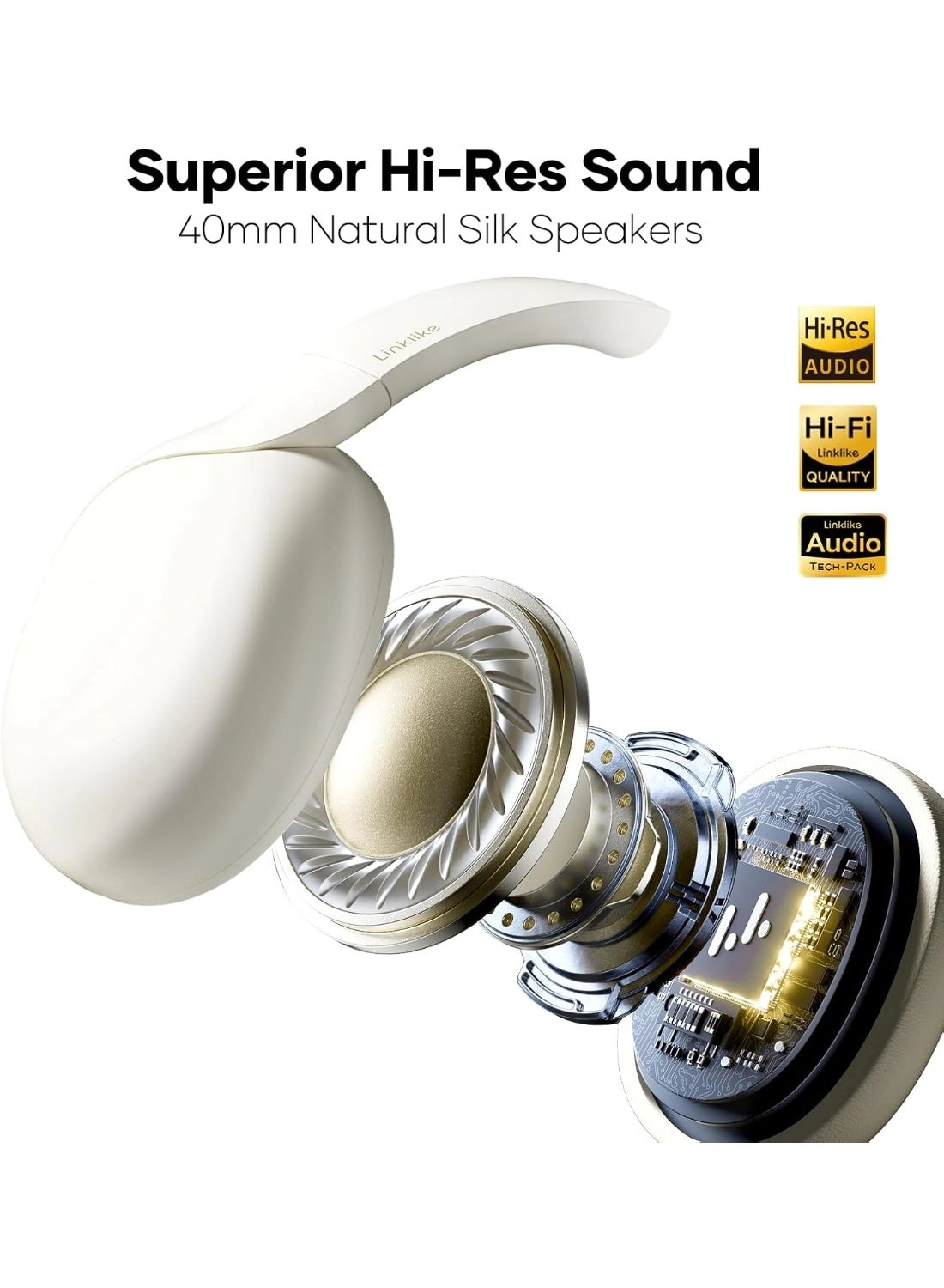 Active Noise Cancelling Headphones Wireless Headphone