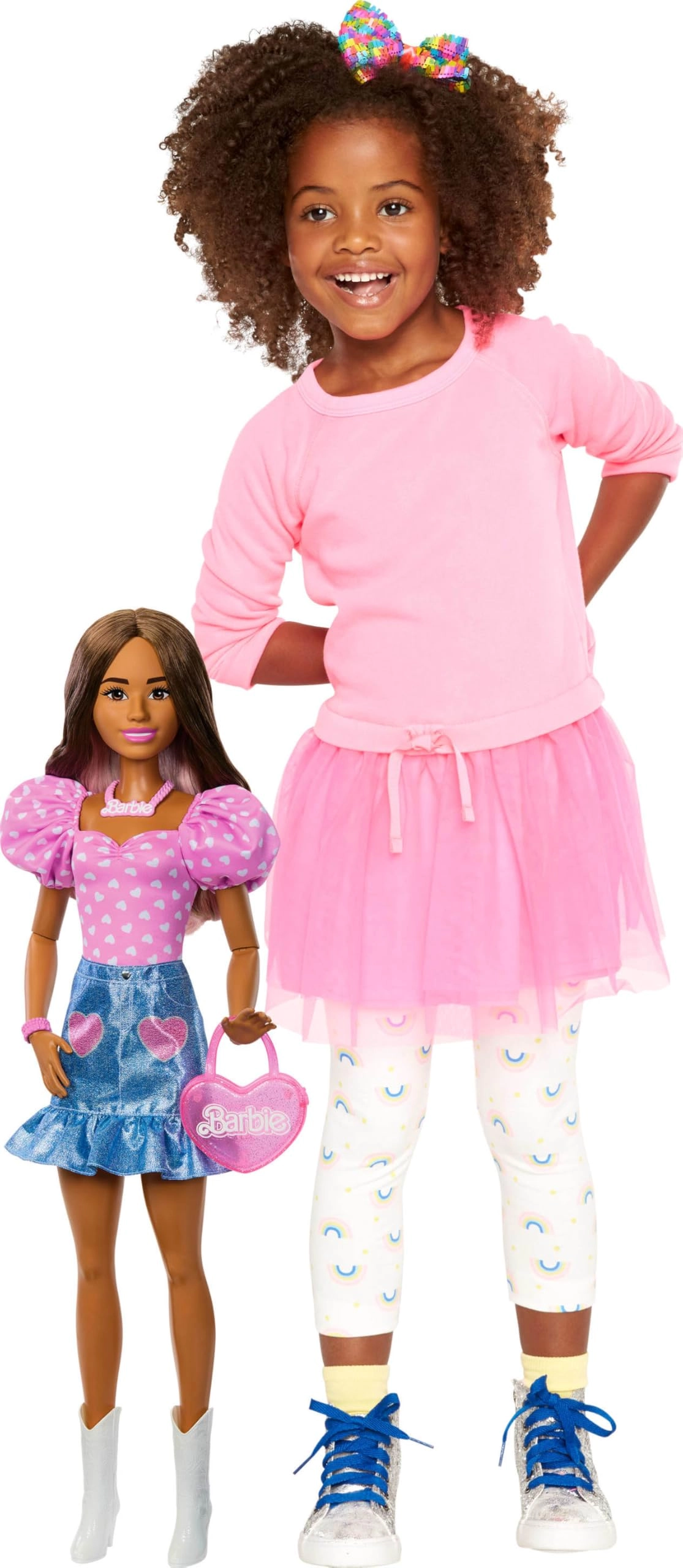 Barbie Fashion Doll - 28-in Dark Brown Hair Ages 3+