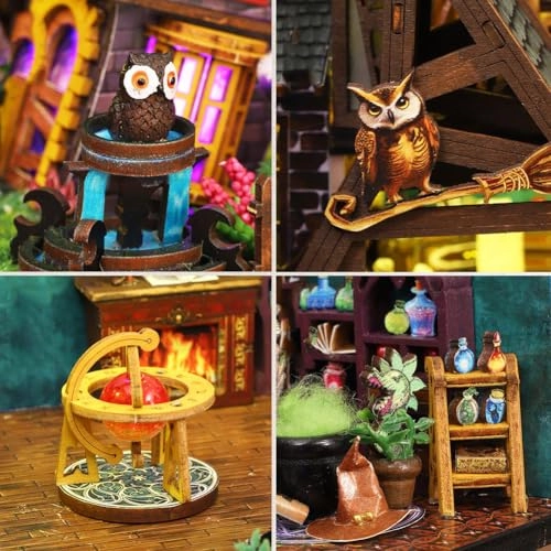 Miniature Wooden Dollhouse Furniture Kit - Creative Room 1:24