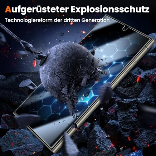 Full Screen Tempered Glass Screen Protector for Samsung Galaxy S24 Ultra (2-Pack)