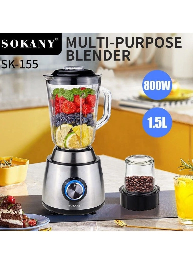 SK-155 - Two in One Juice Blender Portable Non-slip Rubber Foot