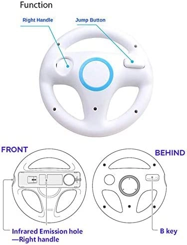 Steering Wheel + Zapper Gun - Wii Wii U Remote