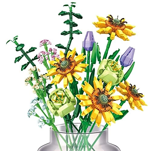 Flower Bouquet Building Kit - 975 pcs