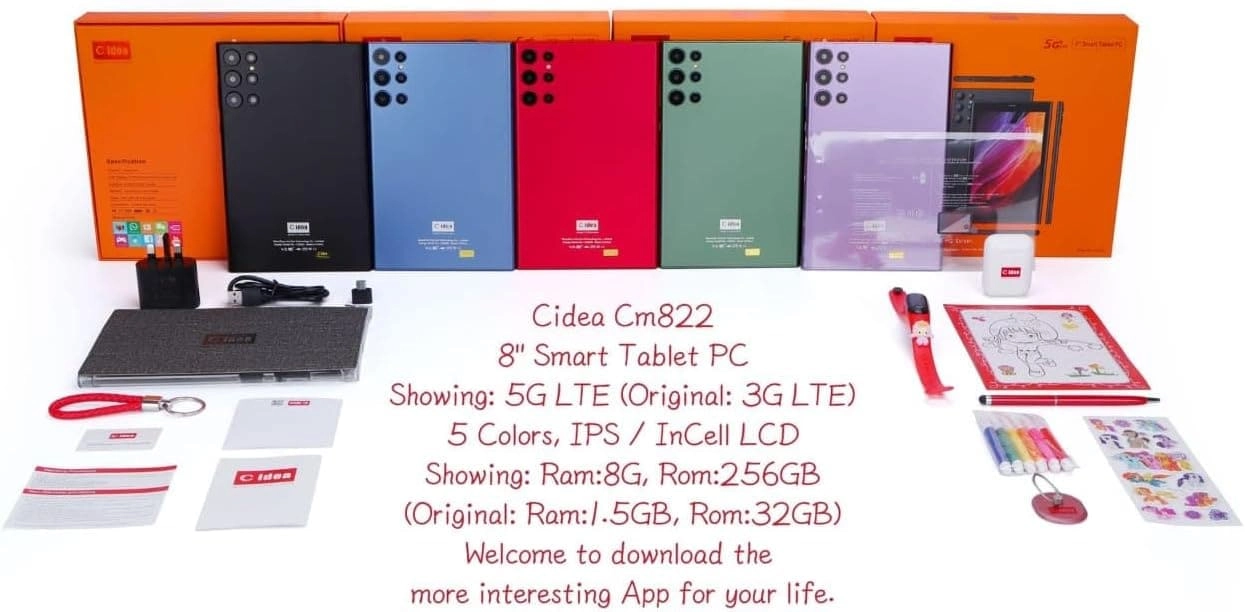 CM822 - 256GB 8"