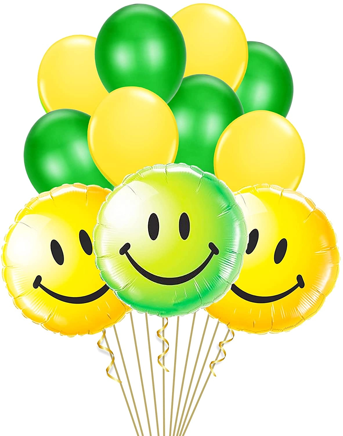 Party Time Trading LLC Smiley Balloons - 11-Pieces World Smile Day Birthday