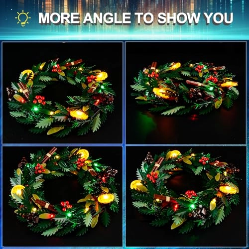 LED Light Kit for Lego 10340 Icons Wreath