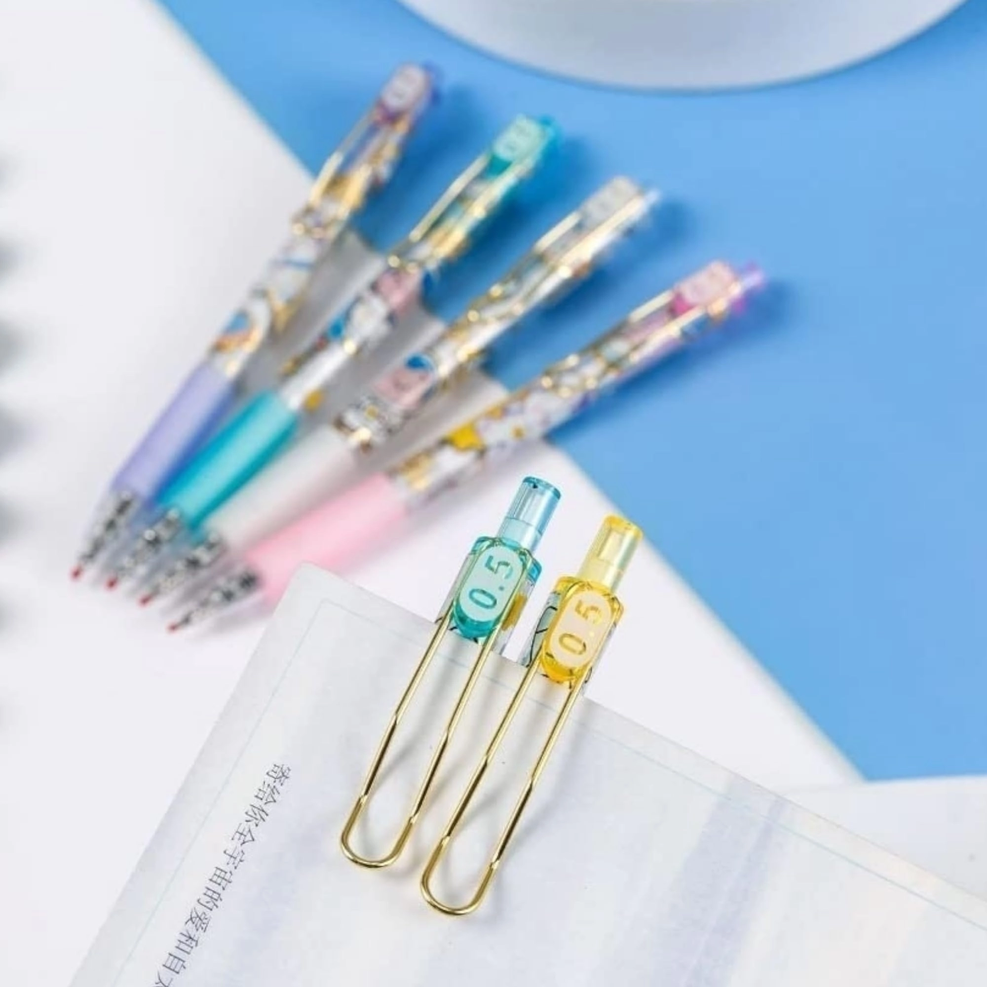 Retractable Gel Pen - Set of 6 0.5mm