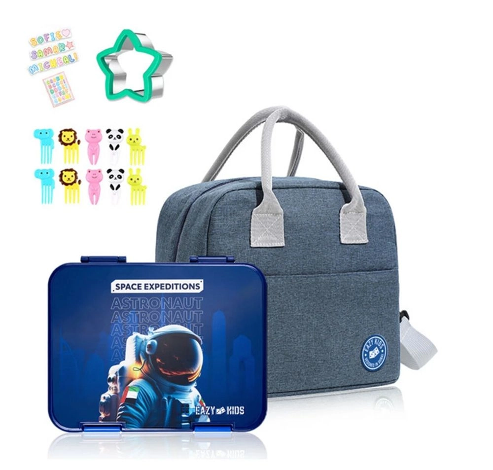 Convertible Bento Lunch Box - T-Rex Grey 6 And 4