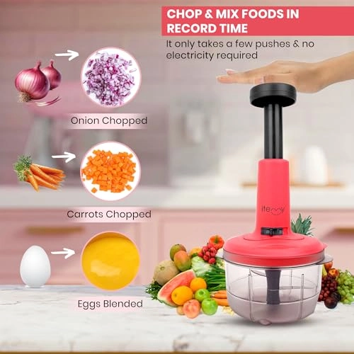 2 in 1 Push Chopper - 800ml