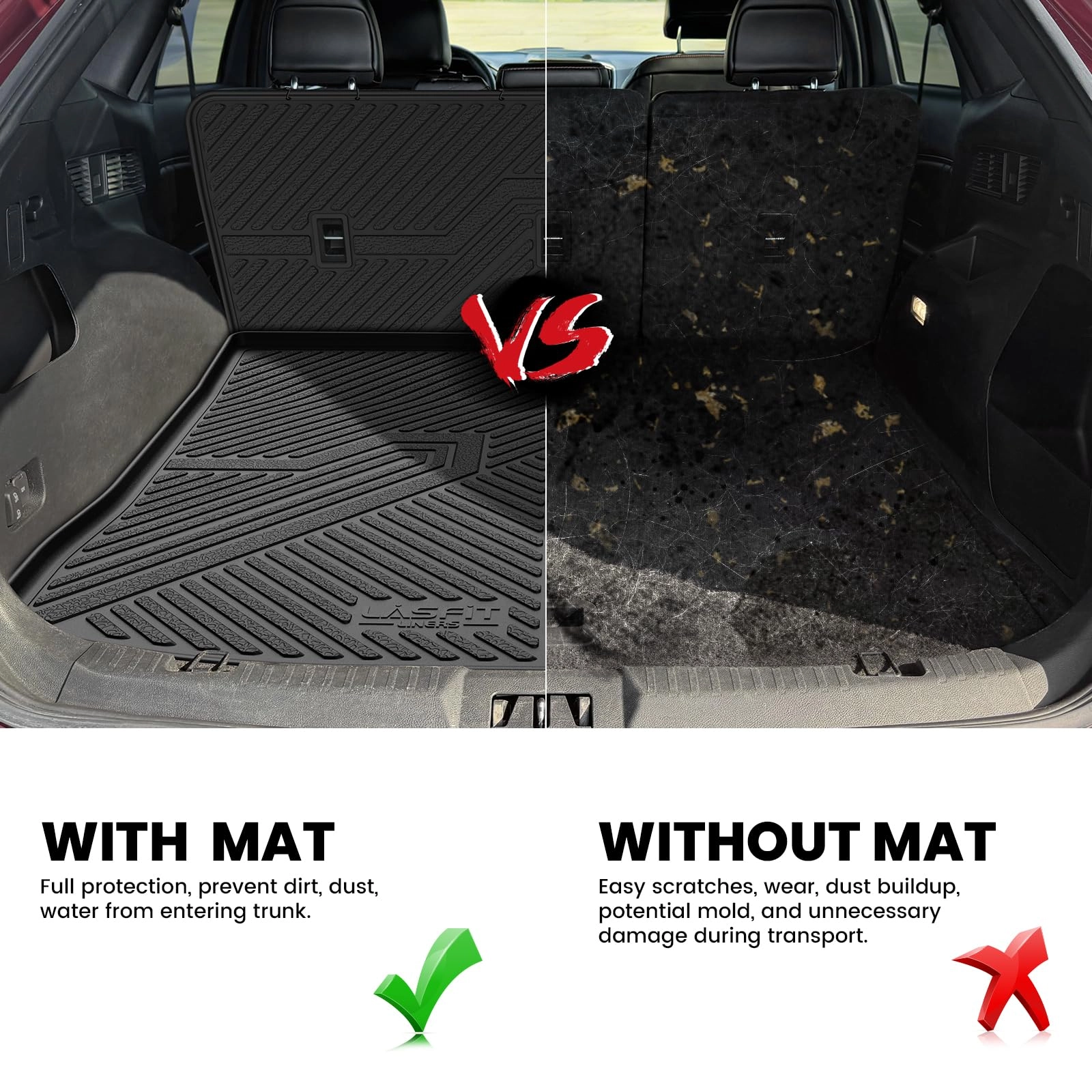 Floor Mats for Chevrolet Chevy Equinox/GMC Terrain - 2018-2024 All Weather TPE Custom Fit