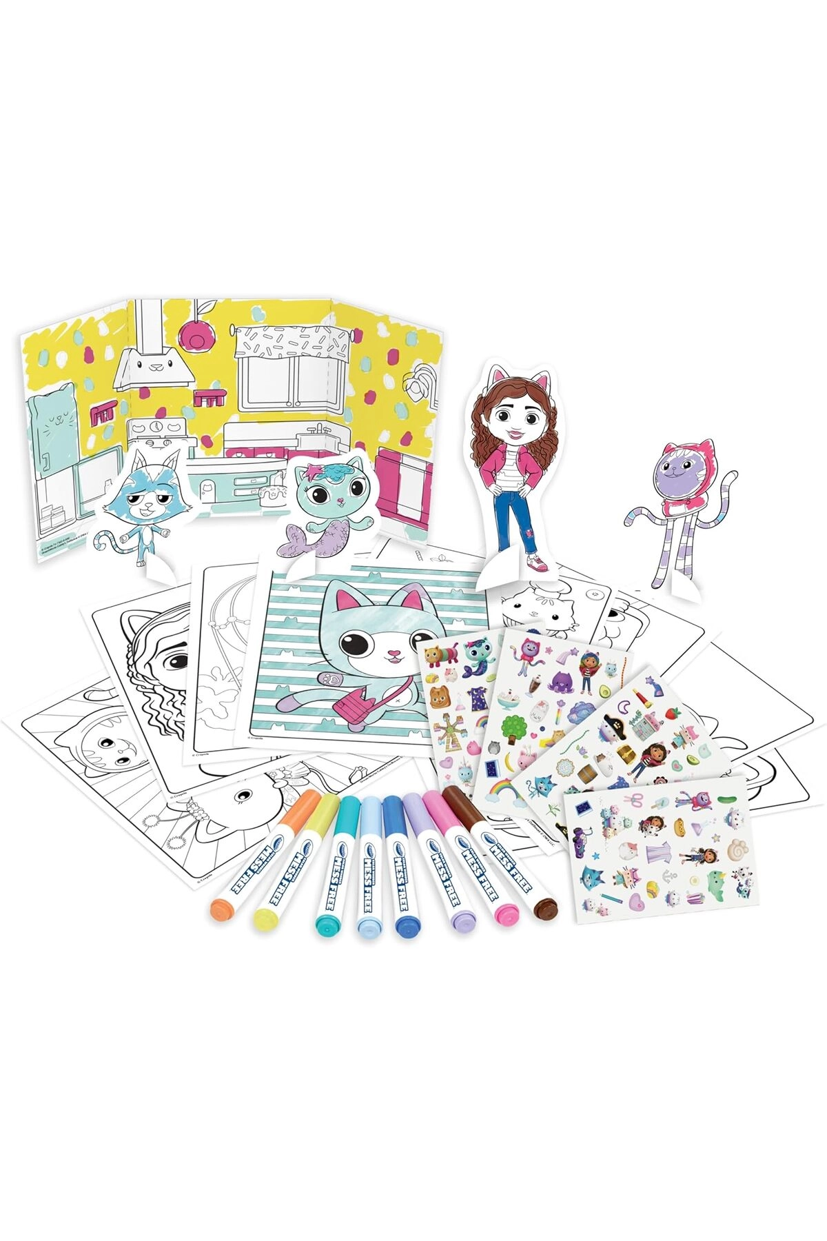 Color Wonder Activity Set Gabby's Dollhouse - 1 Piece 8 Color Wonder mess free markers