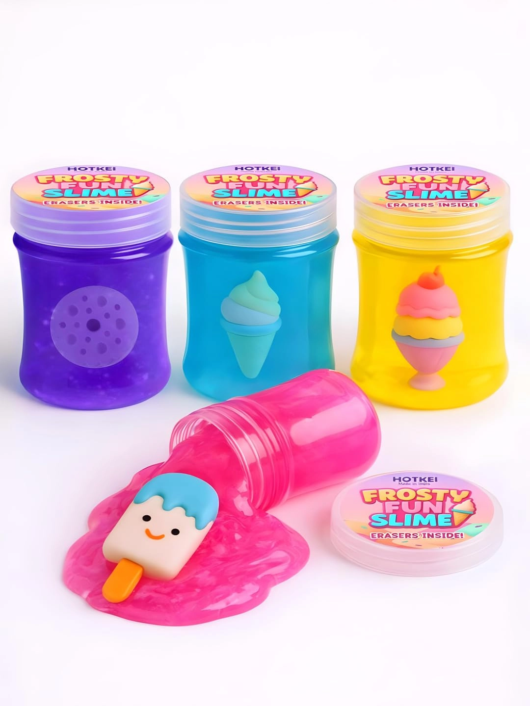 Anduril Retail Pvt. Ltd., Pune-01 Frosty Fun Slime - 3 to 10 Years 4 pieces