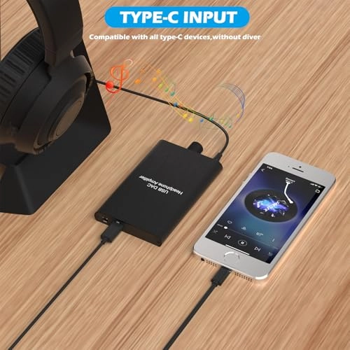Headphone Amplifier - 16-600Ω USB-C 3000mAh