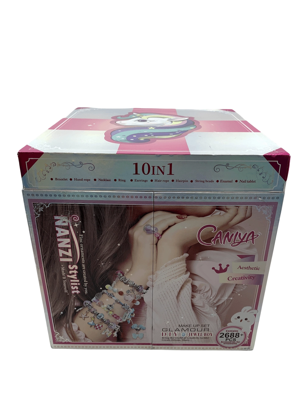 10 In 1 Diy Beads Jewelry Making Kit - 3mm 6mm 8mm