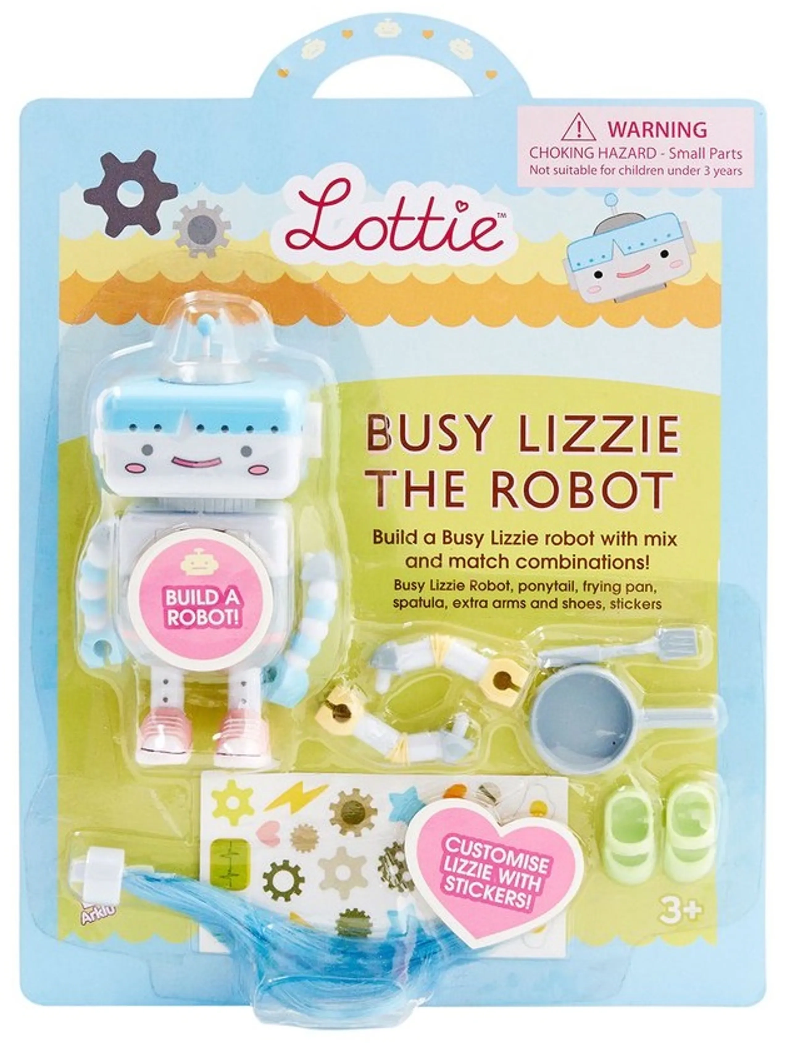 Busy Lizzie The Robot - 3+ years Blue