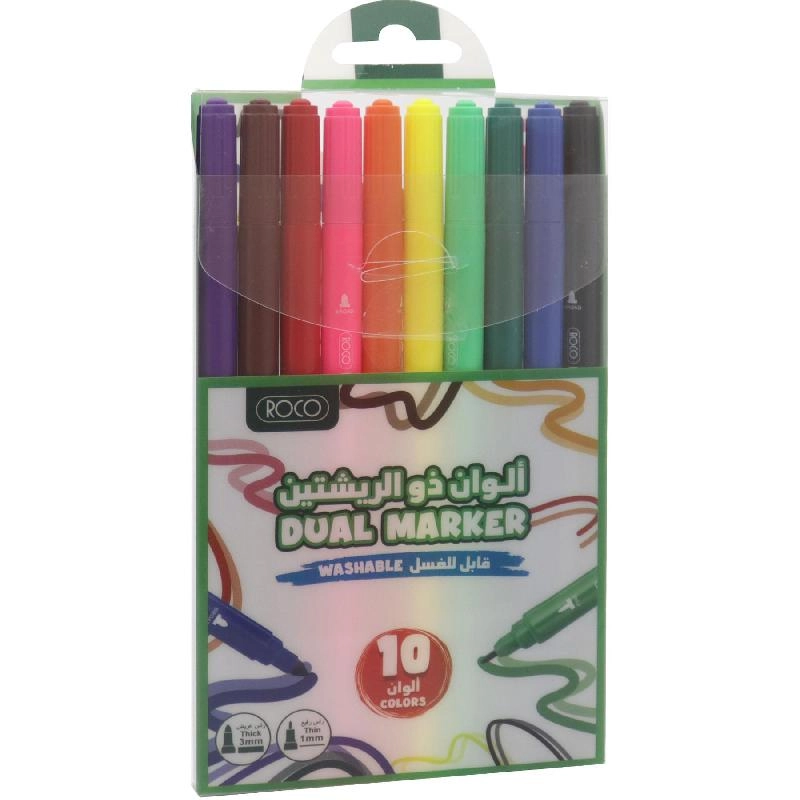 Roco Washable Marker - Assorted Color Double Point