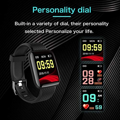 Bluetooth Blood Pressure Monitor - Waterproof Heart Rate Smartwatch