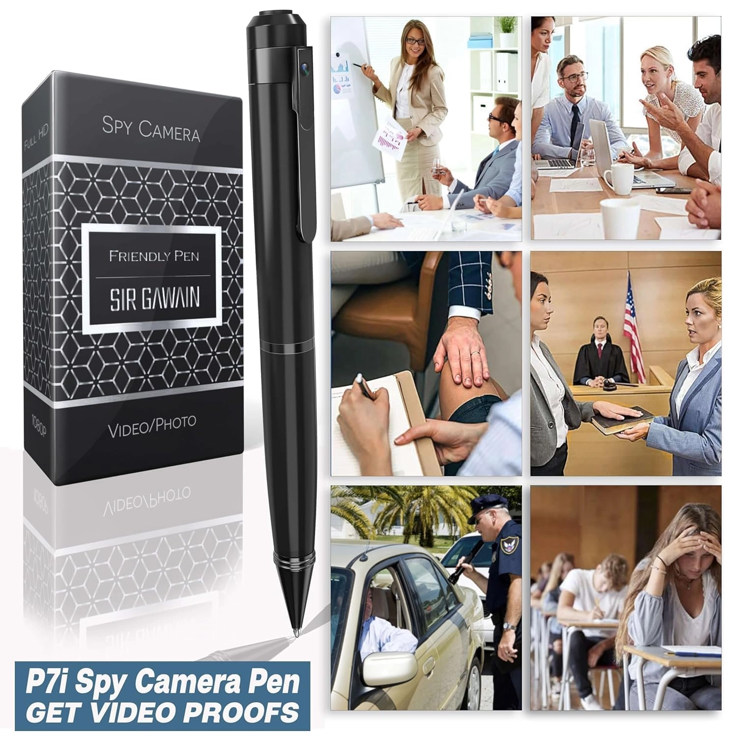 Hidden Spy Camera Pen - 32GB 1080p