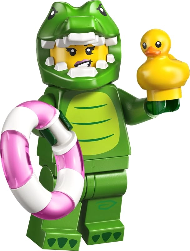 BRICK Flip LEGO Mini Figures Series 28 (71051_03) - crocodile costume Single Mini Figure