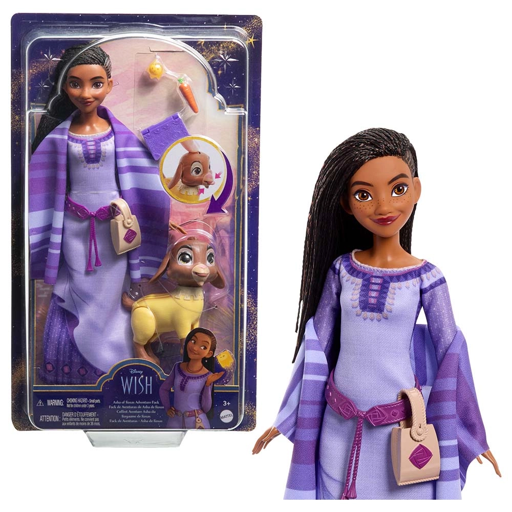 Asha of Rosas Adventure Pack Doll - Posable Removable Fashion Ages 3+