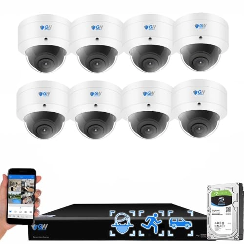 GW4108EP - 8-Channel 2TB + GW8036IP - 8MP + GWCAT60 - 60ft + GWCAT100 - 100ft