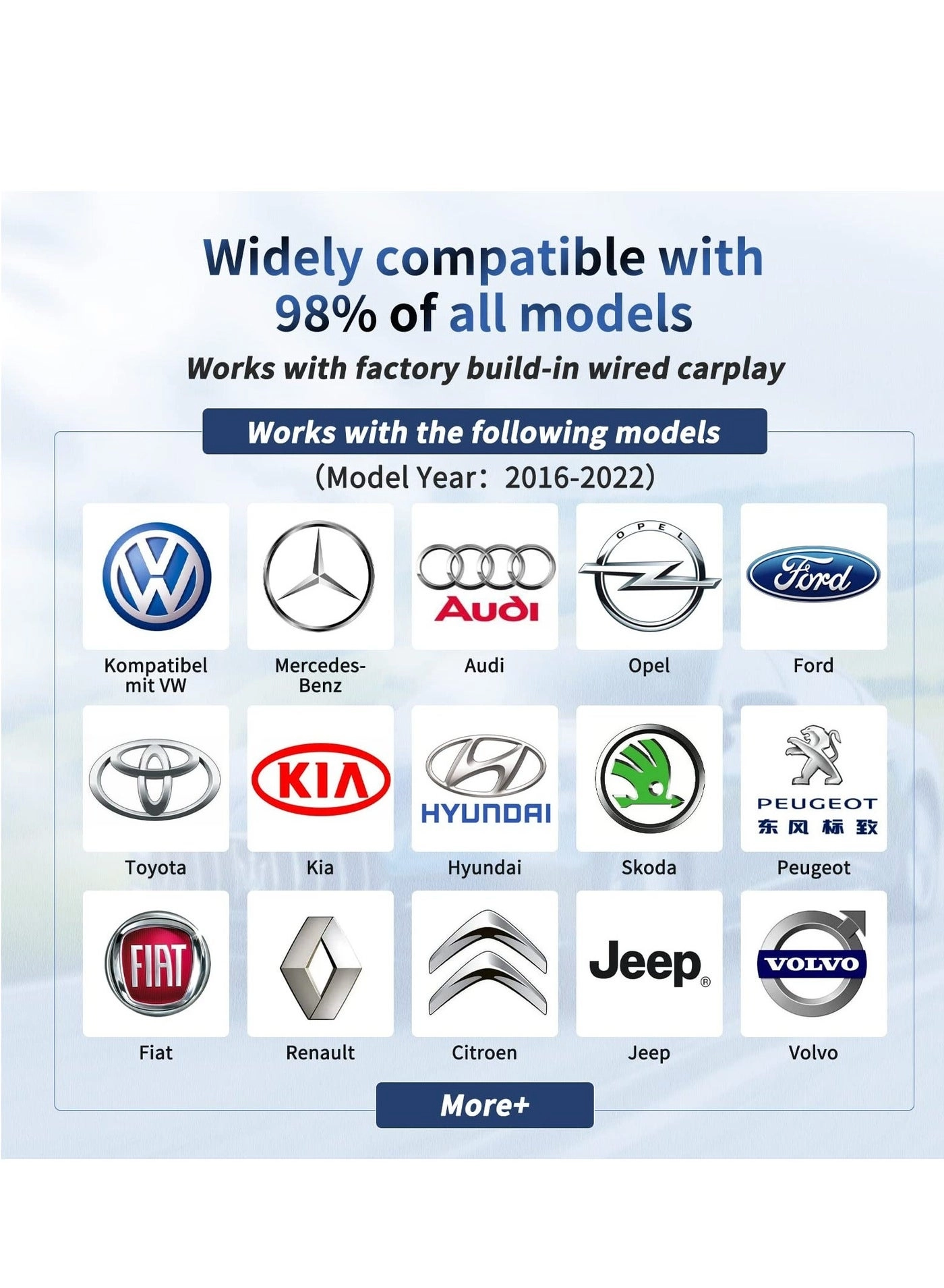 Wireless Android Auto Adapter - Plug and Play 5.8GHz Wi-Fi Bluetooth