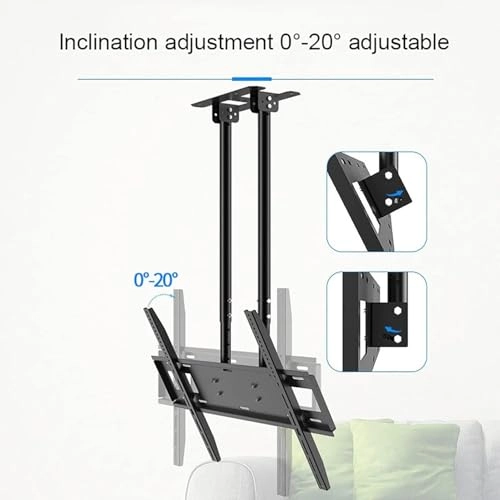 TV Ceiling Mount - 160kg 75-100 inch