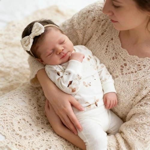 Reborn Baby Doll - 18 Inch Silicone Girl Sleeping Ages 3+