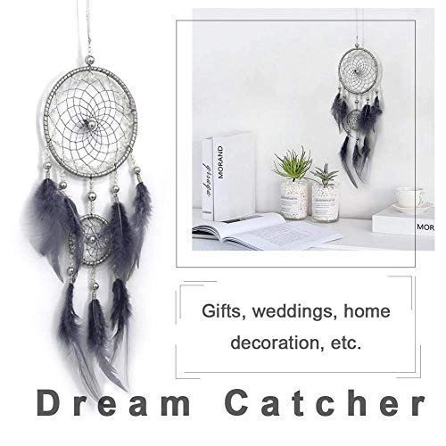 Dream Catcher - Crystal Love Feather With Lamp