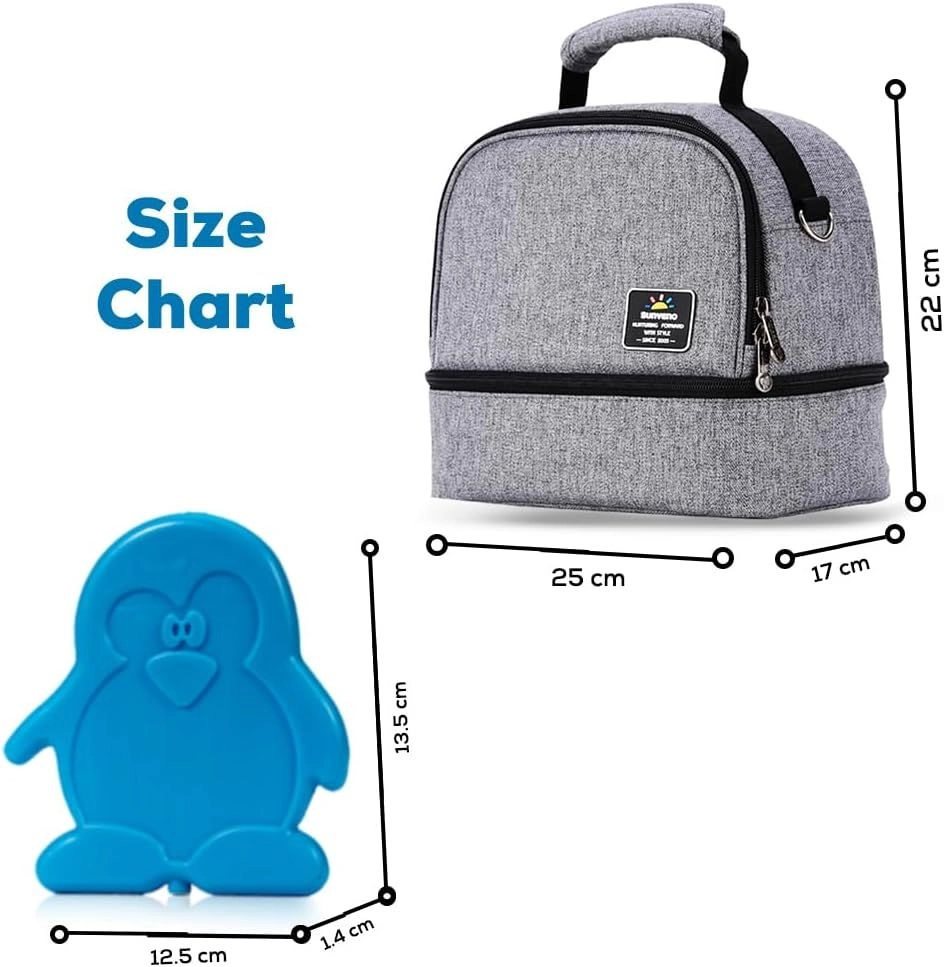 Insulated Bottle/Lunch Bag - 9L + Penguin Ice Pack - Penguin